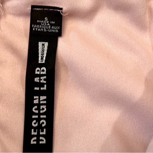 Design Lab Lord & Taylor Pink Lace Midi Dress Size Small - Picture 8 of 9